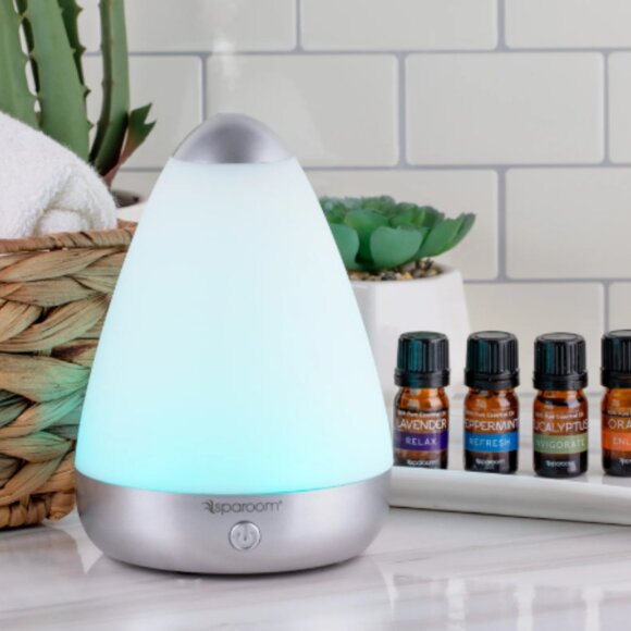 New!!! Sparoom PureMist Essential Oil Ultrasonic Aromatherapy Diffuser - Picture 1 of 7